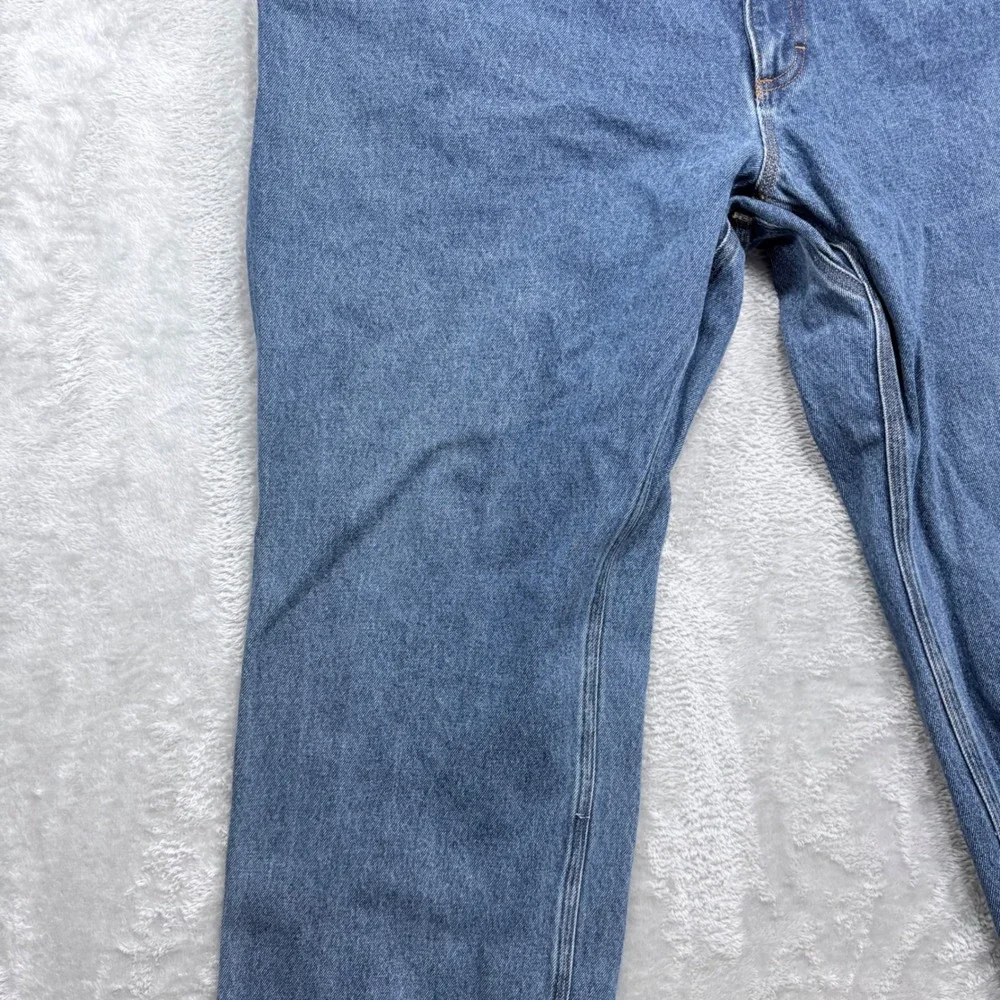 Duluth Trading Co Jeans Mens 46x28 Blue Relaxed Fit Straight Leg Cotton Denim